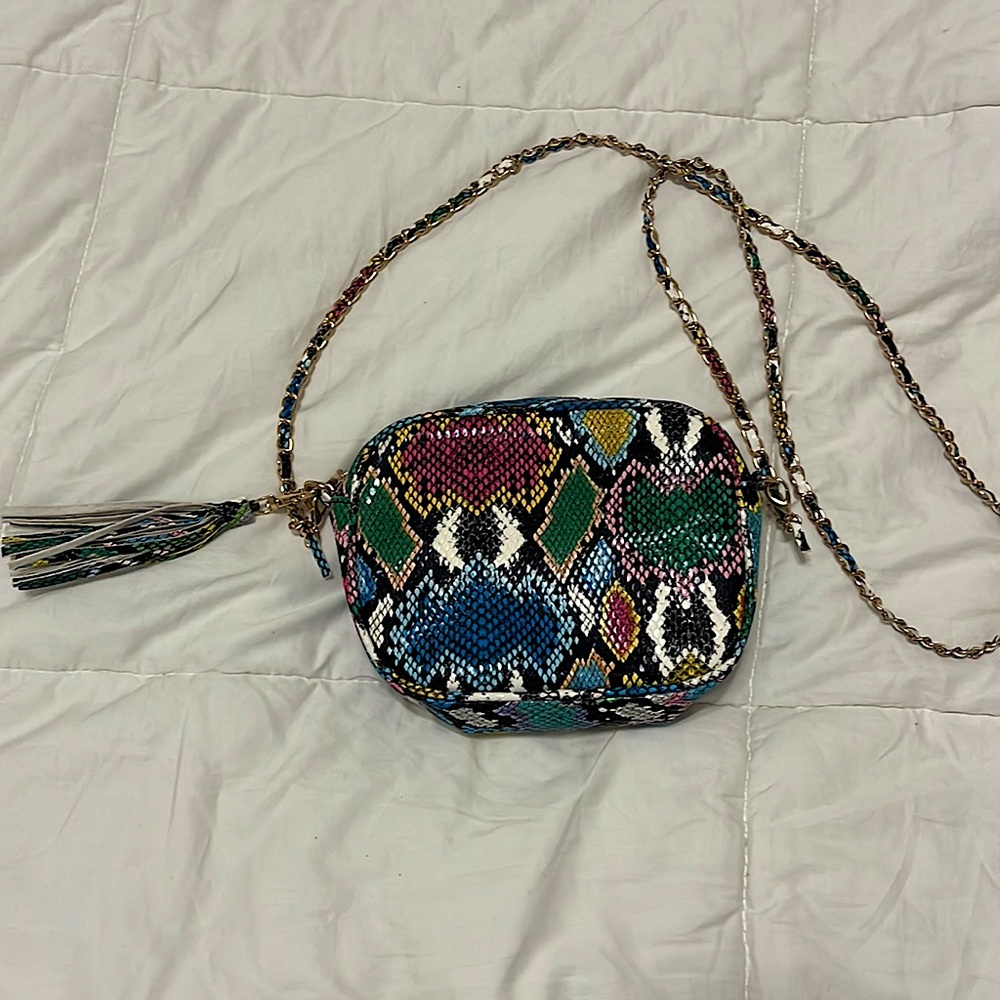 Multi Colored Snakeprint Purse!